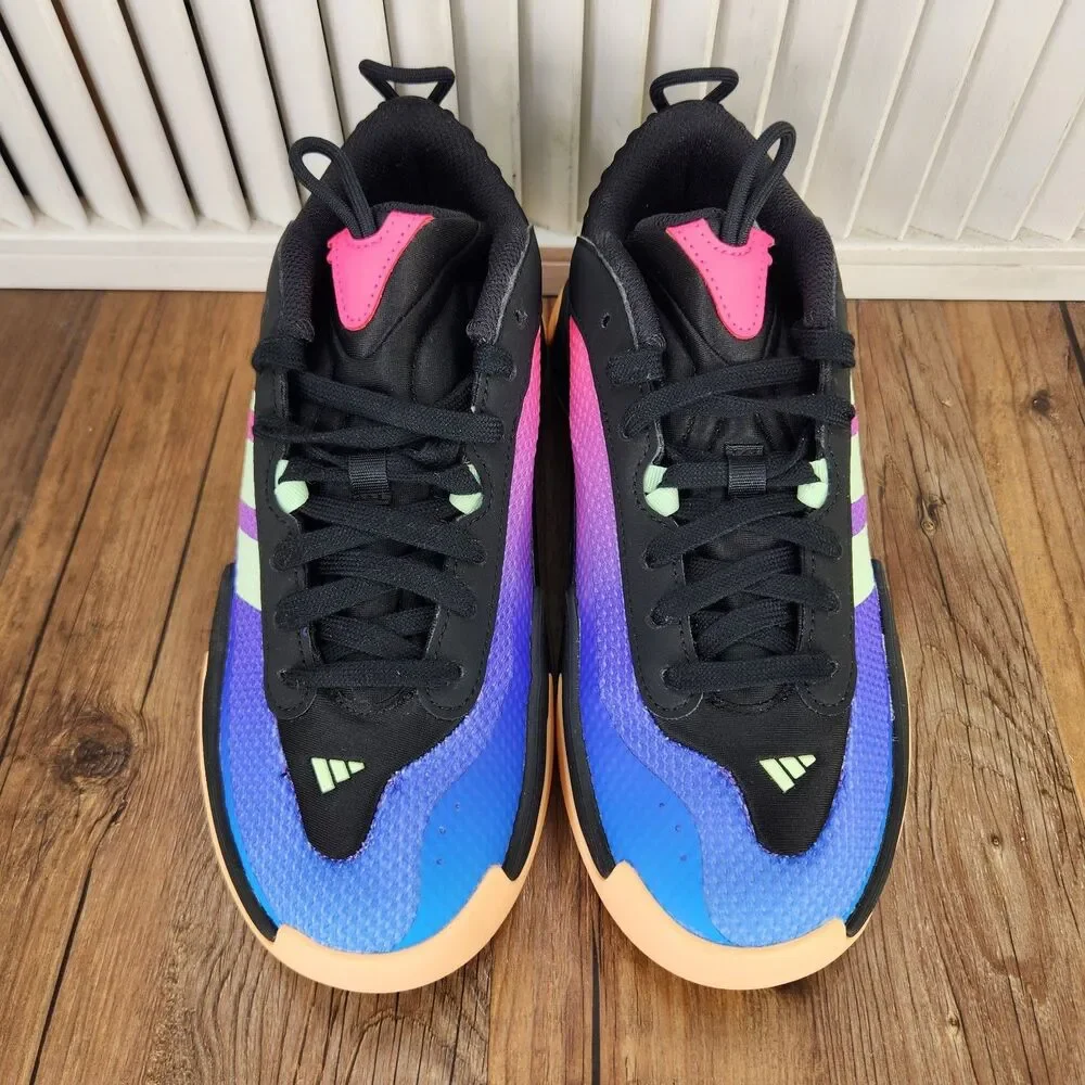 Adidas Exhibit Select 2.0 Womens 7 Black Blue Basketball Sneakers Shoes IH5277 - Picture 8 of 9